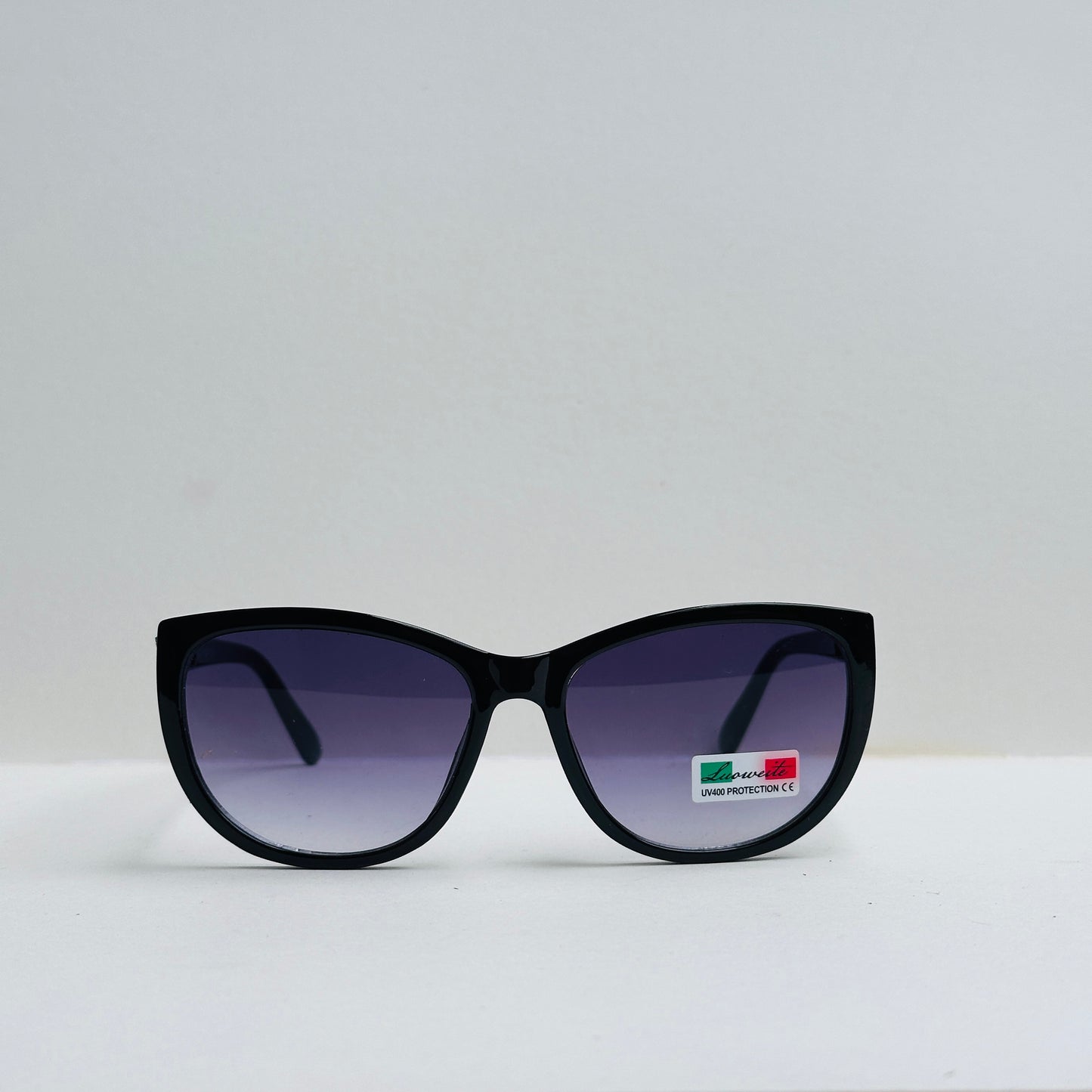 TomHardee Black Cat-Eye Double-Shaded Sunglasses