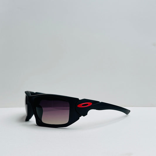 Oakley Black Biker Sunglasses with Double-Shaded Lenses