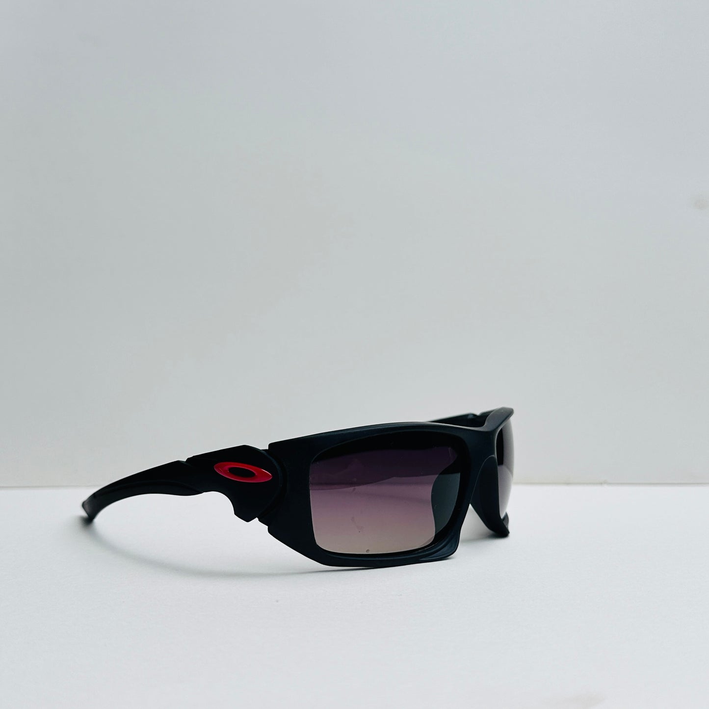 Oakley Black Biker Sunglasses with Double-Shaded Lenses