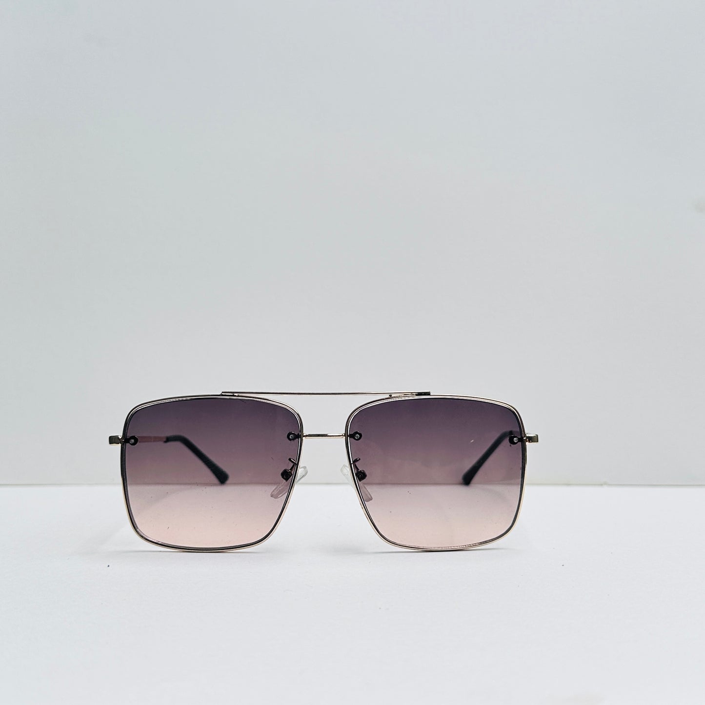 TomHardee Double Bridge Metallica Double Shaded Sunglasses