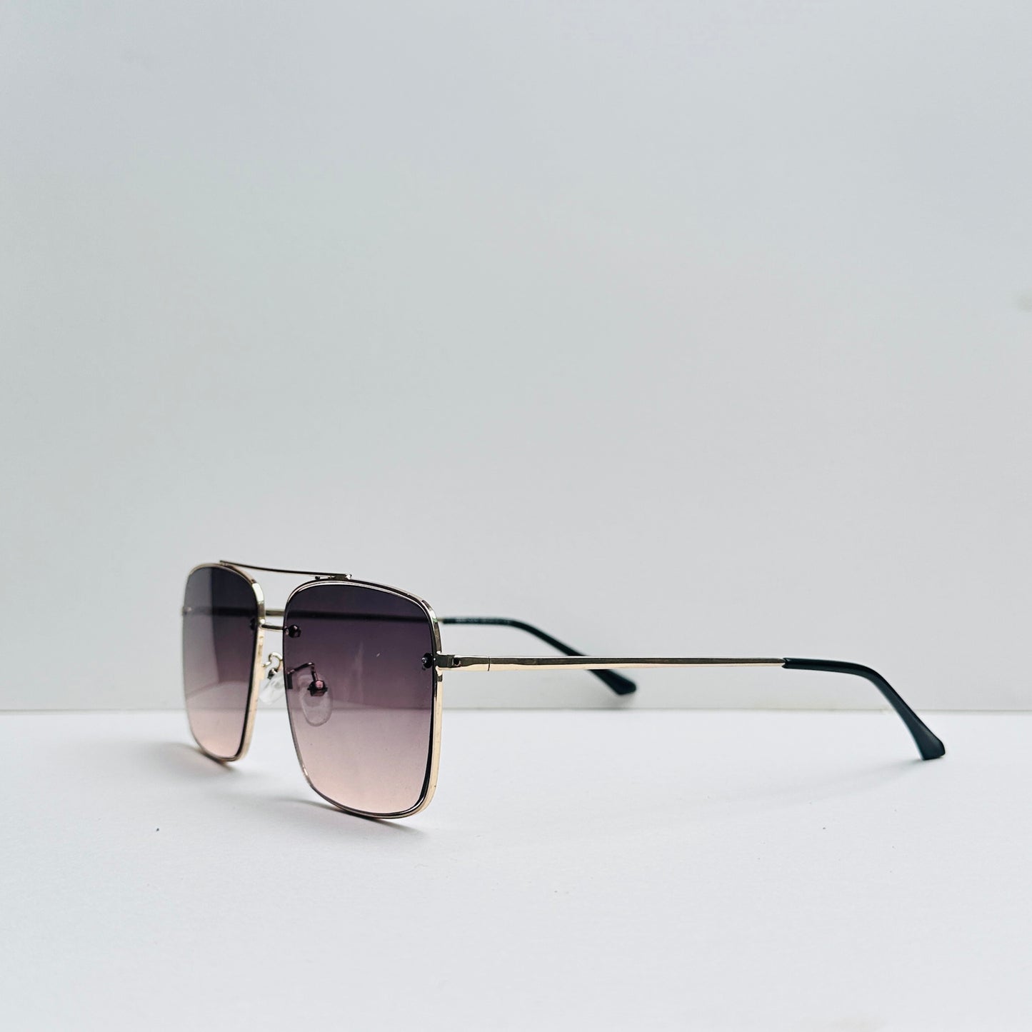 TomHardee Double Bridge Metallica Double Shaded Sunglasses