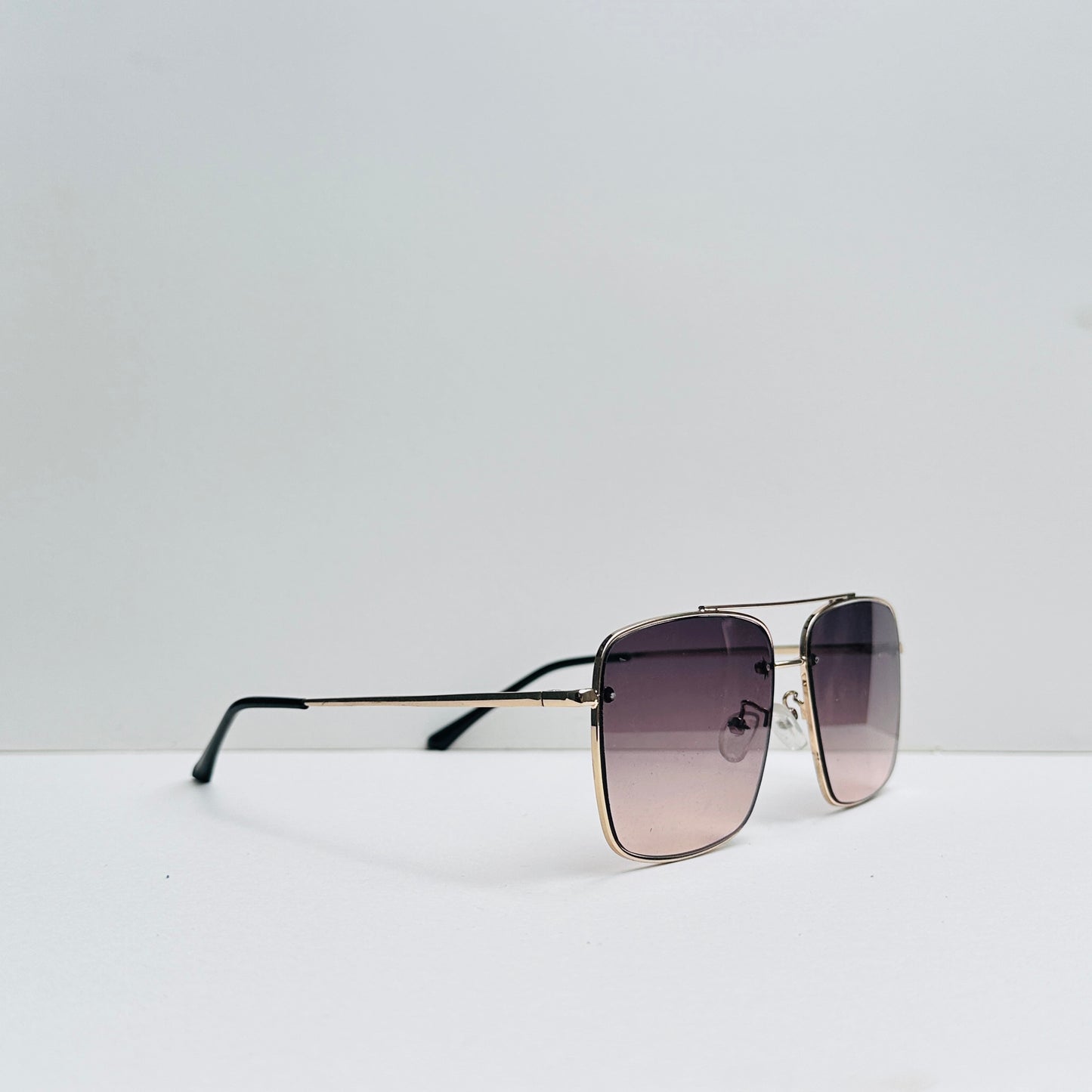 TomHardee Double Bridge Metallica Double Shaded Sunglasses