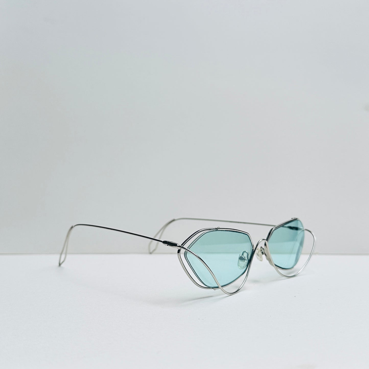 TomHardee Aqua Metallic Sunglasses