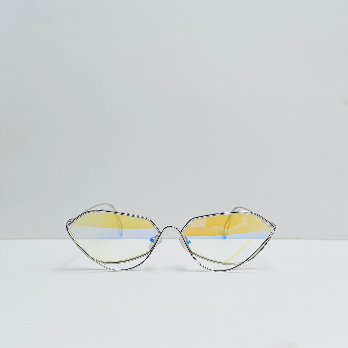 TomHardee yellow Metallic Sunglasses