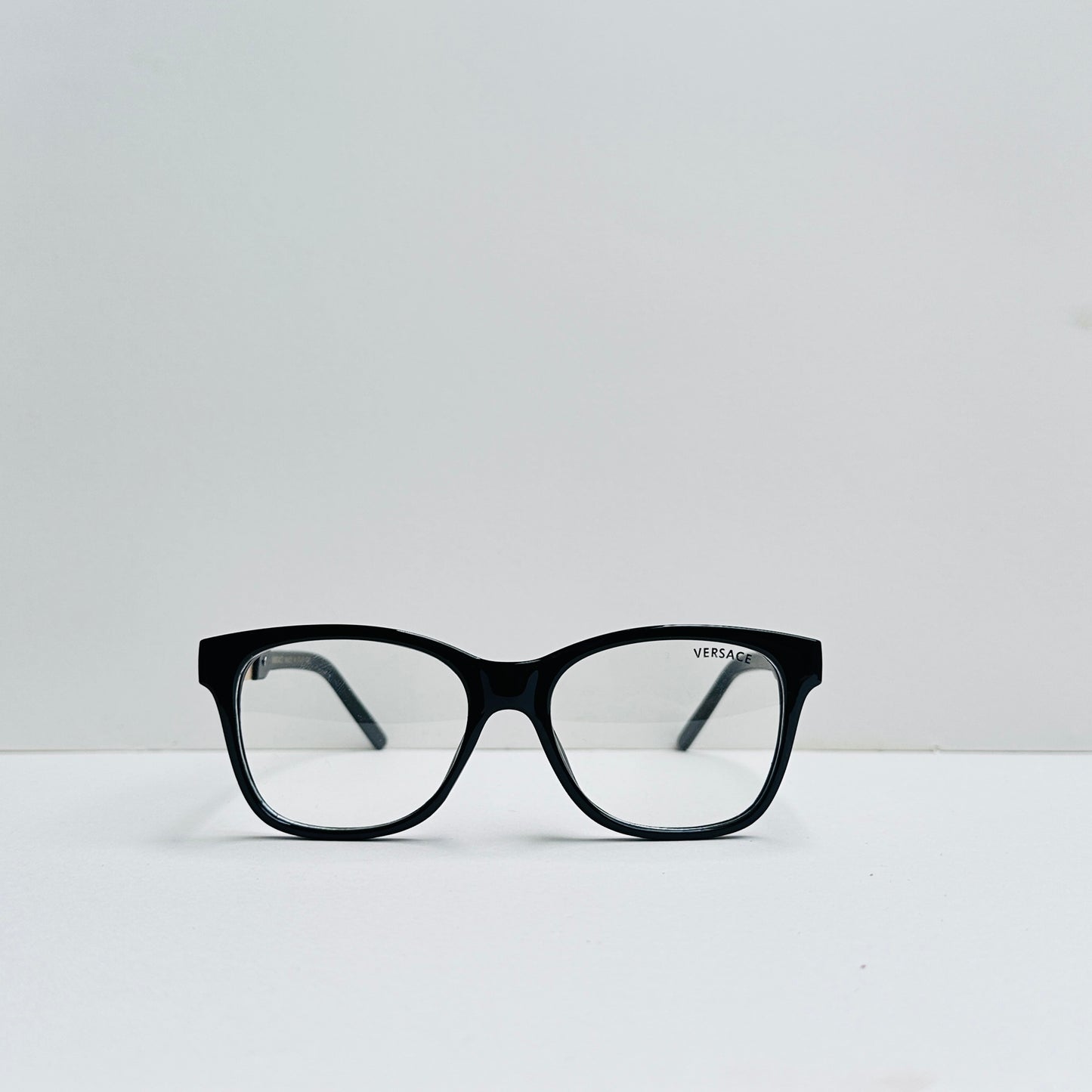 Versace Black Glasses with Golden Crafted Temples