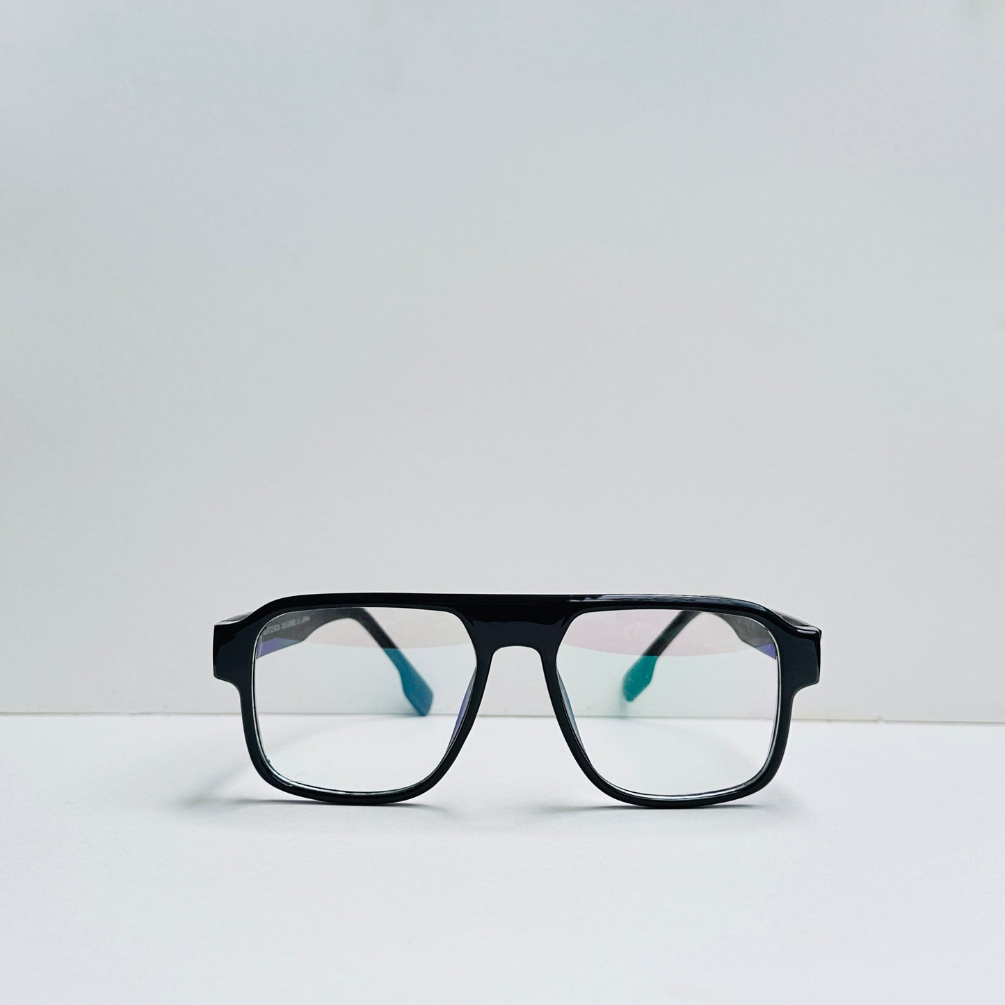 TomHardee Black Rectangular Large Stranded Glasses