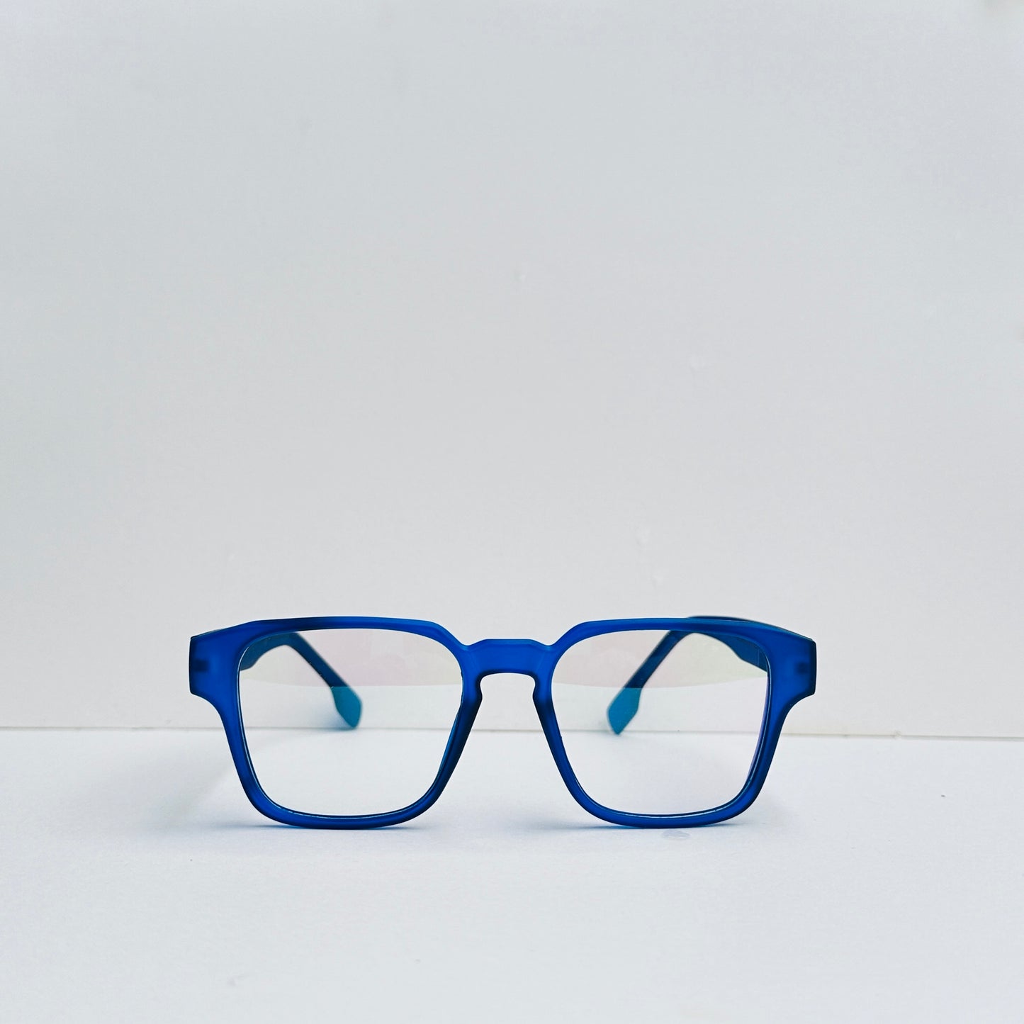TomHardee Mad Blue Square Shape Glasses