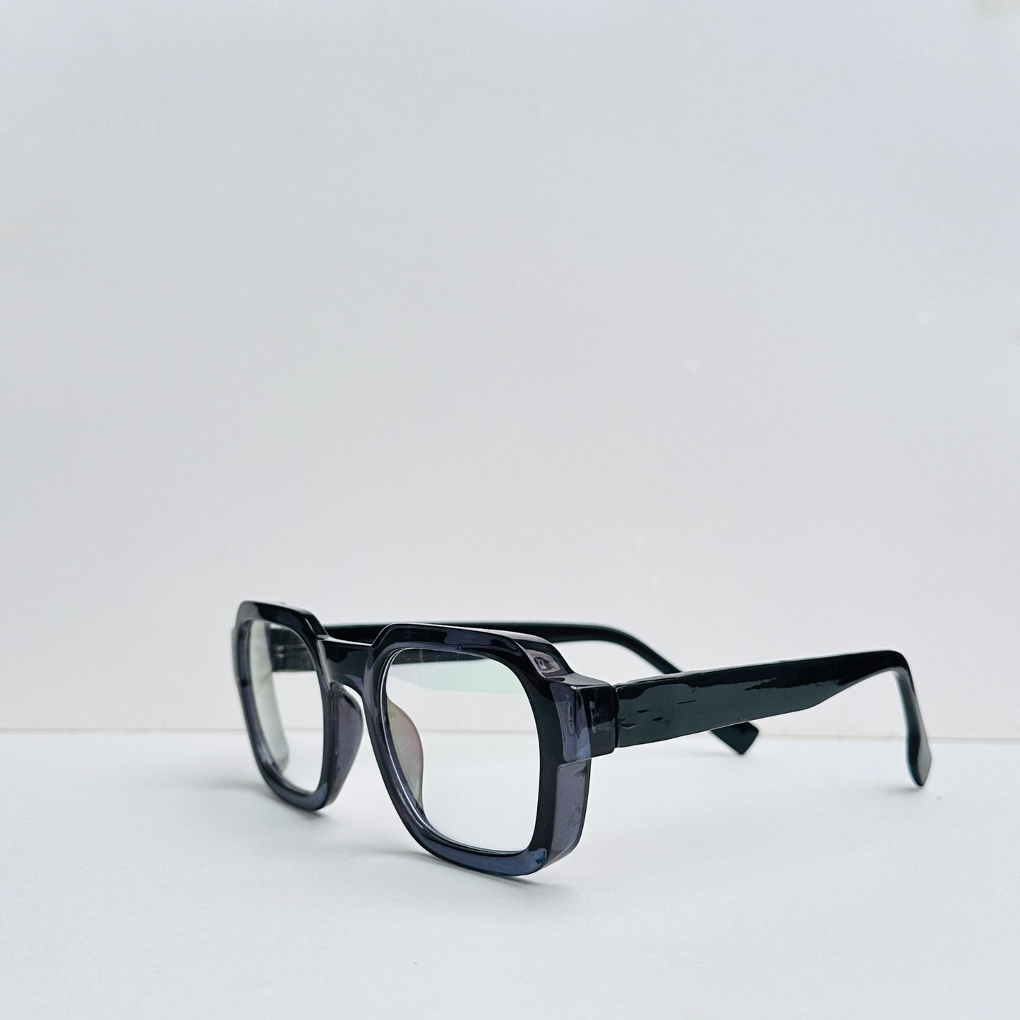 TomHardee Rectangular Dark Grey Glasses