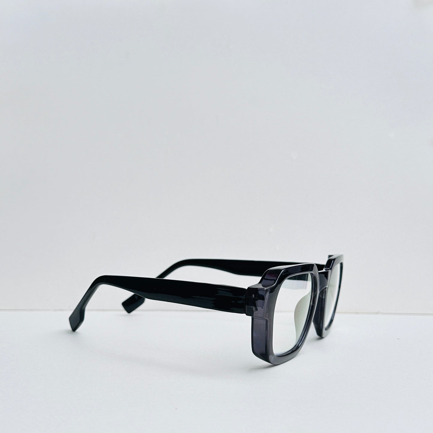 TomHardee Rectangular Dark Grey Glasses