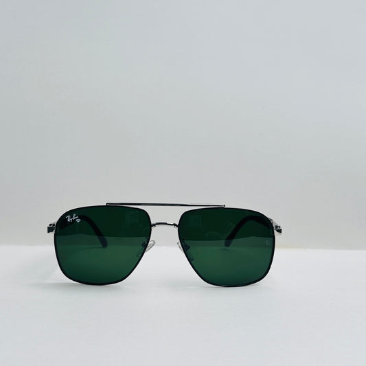 Ray-Ban Double-Bridge Metal Square Sunglasses