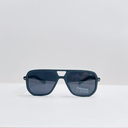 Lacoste Double-Bridge Matte Gray Sunglasses