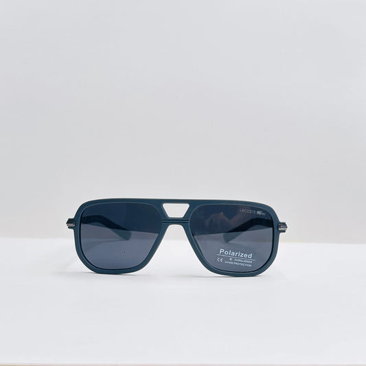 Lacoste Double-Bridge Matte Gray Sunglasses