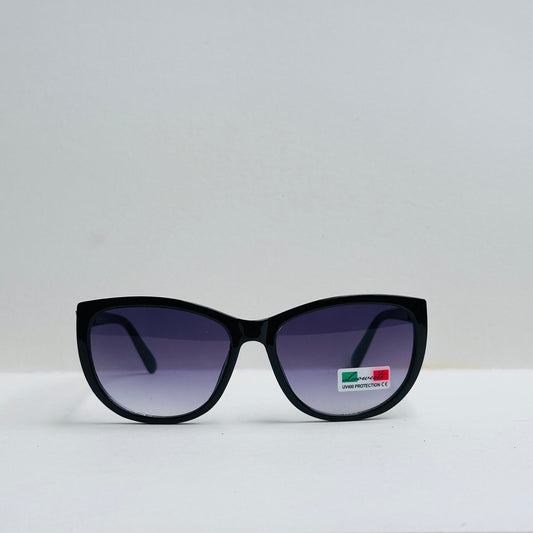 TomHardee Black Cat-Eye Double-Shaded Sunglasses