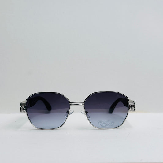 Versace Silver Rectangular Sunglasses