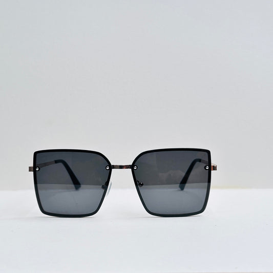 TomHardee Rimless Black Shade Cat-Eye Sunglasses