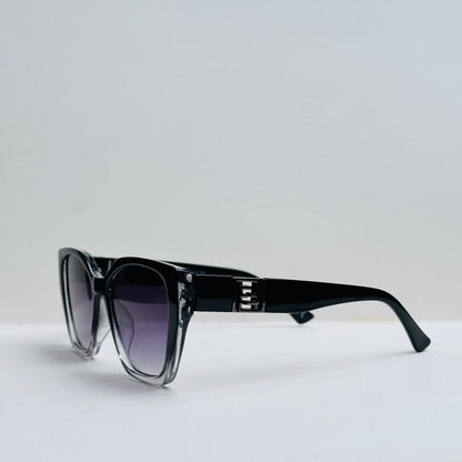 TomHardee Rectangular Black Double-Shaded Sunglasses