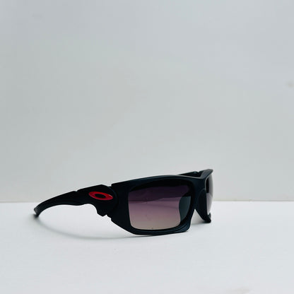 Oakley Black Biker Sunglasses with Double-Shaded Lenses