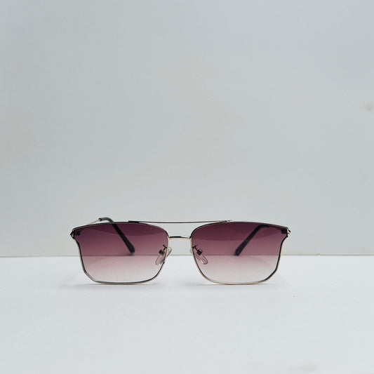 Double Bridge & Double Shaded Metallic Sunglasses