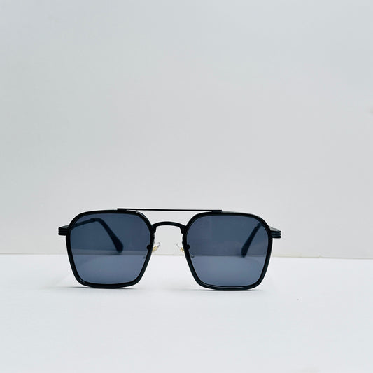 Double Bridge Cartier Black Metallic Sunglasses