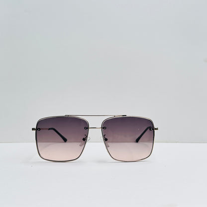 TomHardee Double Bridge Metallica Double Shaded Sunglasses