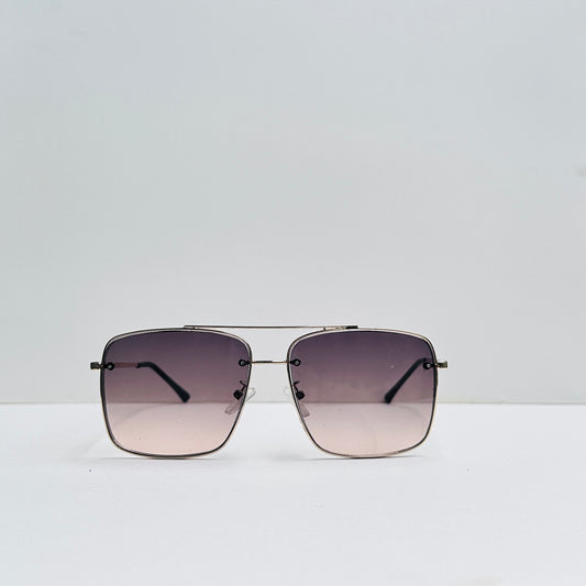TomHardee Double Bridge Metallica Double Shaded Sunglasses