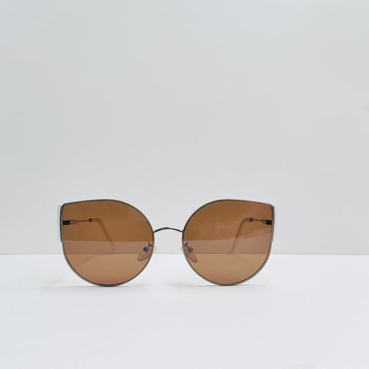 TomHardee Cat-Eye Brown Sunglasses
