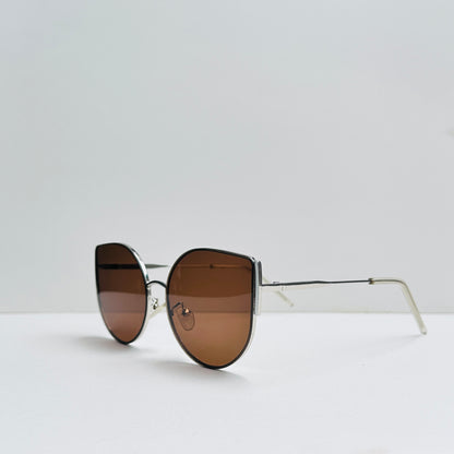 TomHardee Cat-Eye Brown Sunglasses