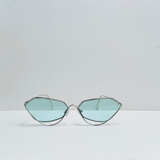 TomHardee Aqua Metallic Sunglasses