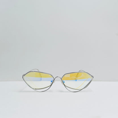 TomHardee yellow Metallic Sunglasses