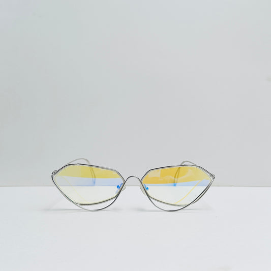 TomHardee yellow Metallic Sunglasses