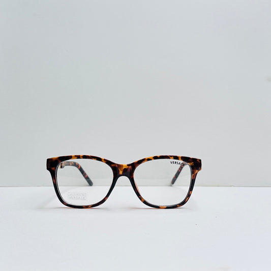 Versace Rectangular Glasses with Golden Crafted Temples
