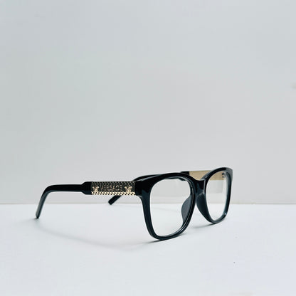 Versace rectangular black glasses