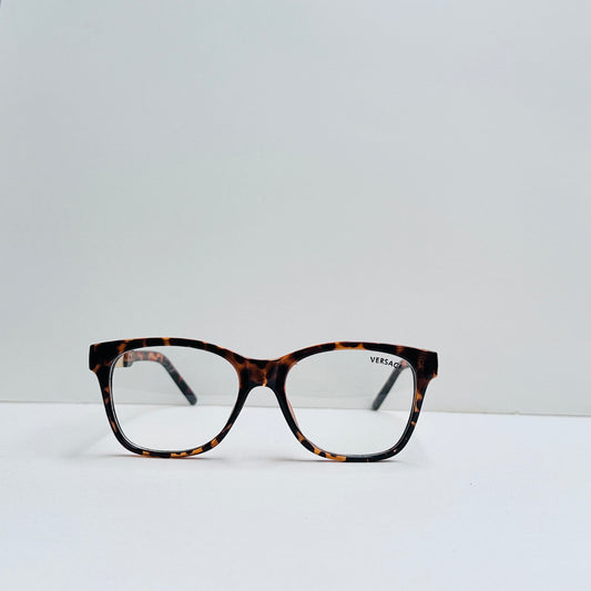 Versace Rectangular Glasses with Golden Crafted Temples