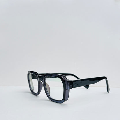 TomHardee Rectangular Dark Grey Glasses