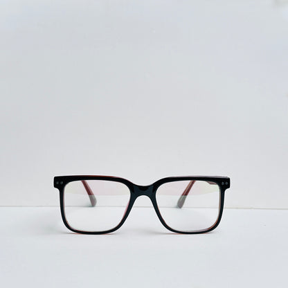 TomHardee black with camel colour square shaped glasses