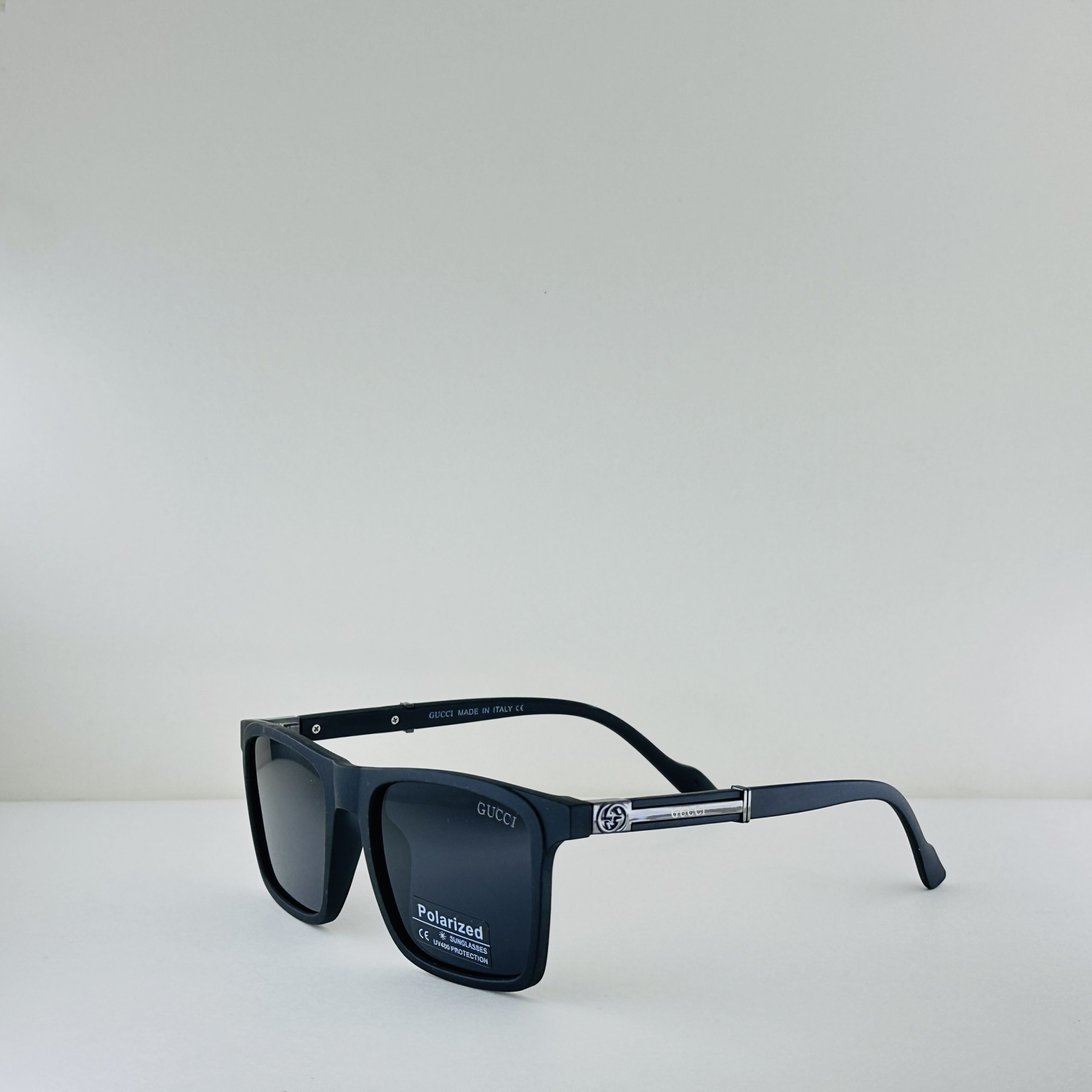 Gucci Signature Series – Matte Noir Polarized Square Sunglasses - Image 2