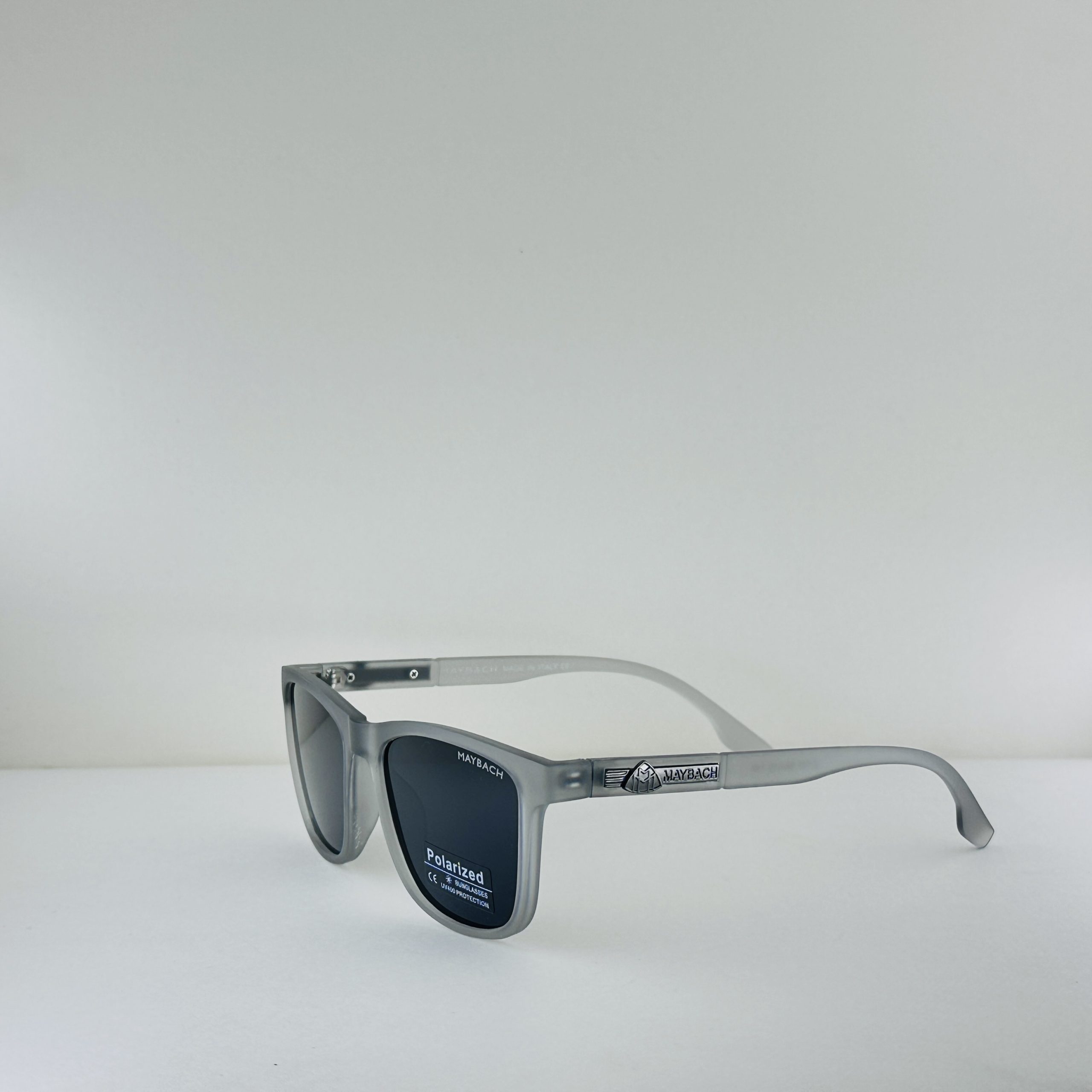 Maybach Exoskeleton – Frost Grey Polarized Square Sunglasses - Image 2