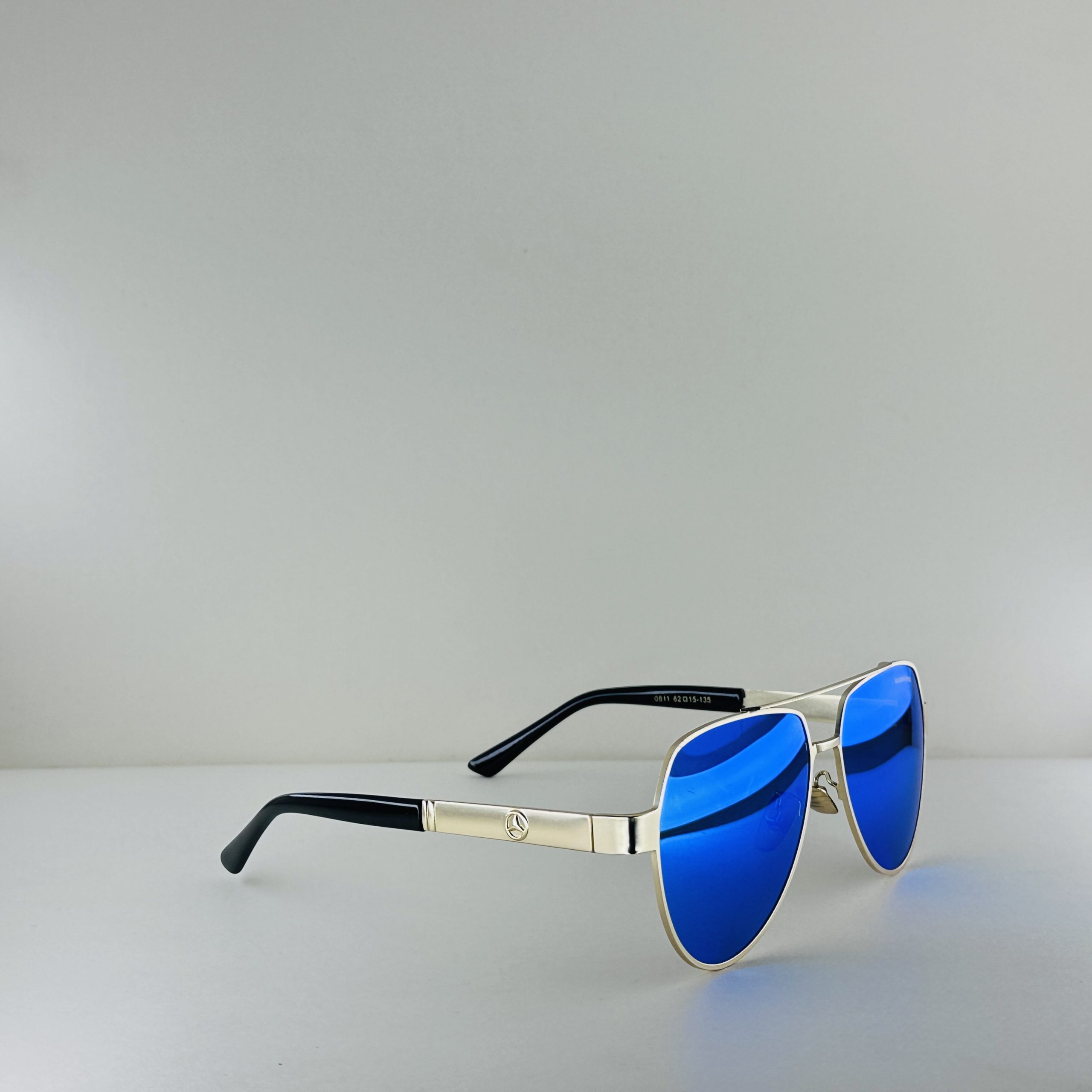 Mercedes-Benz Silver Arrow – Electric Blue Mirror Aviators - Image 3