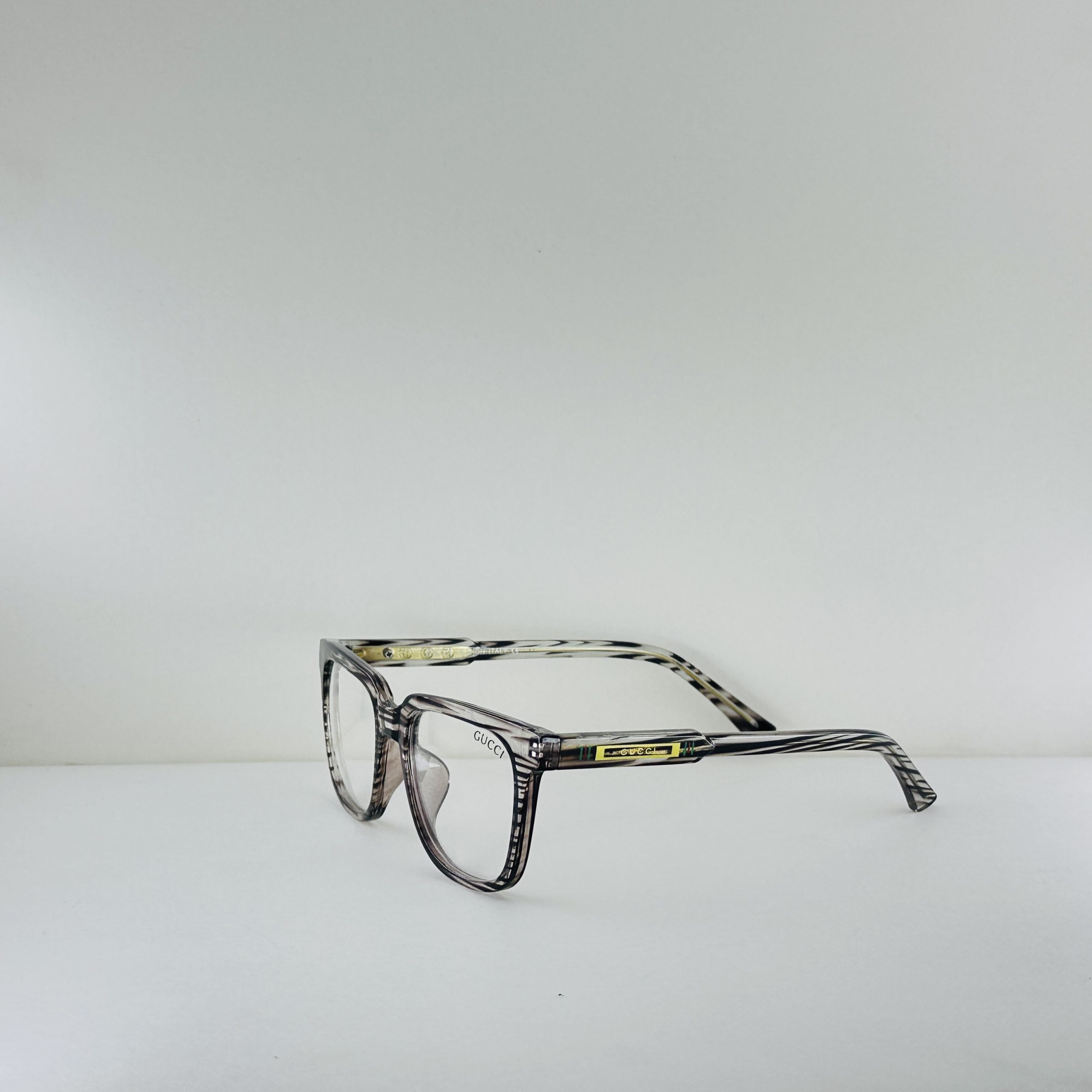 Céline Black Tie Square Optical Frames – Polished Black & Gold - Image 2