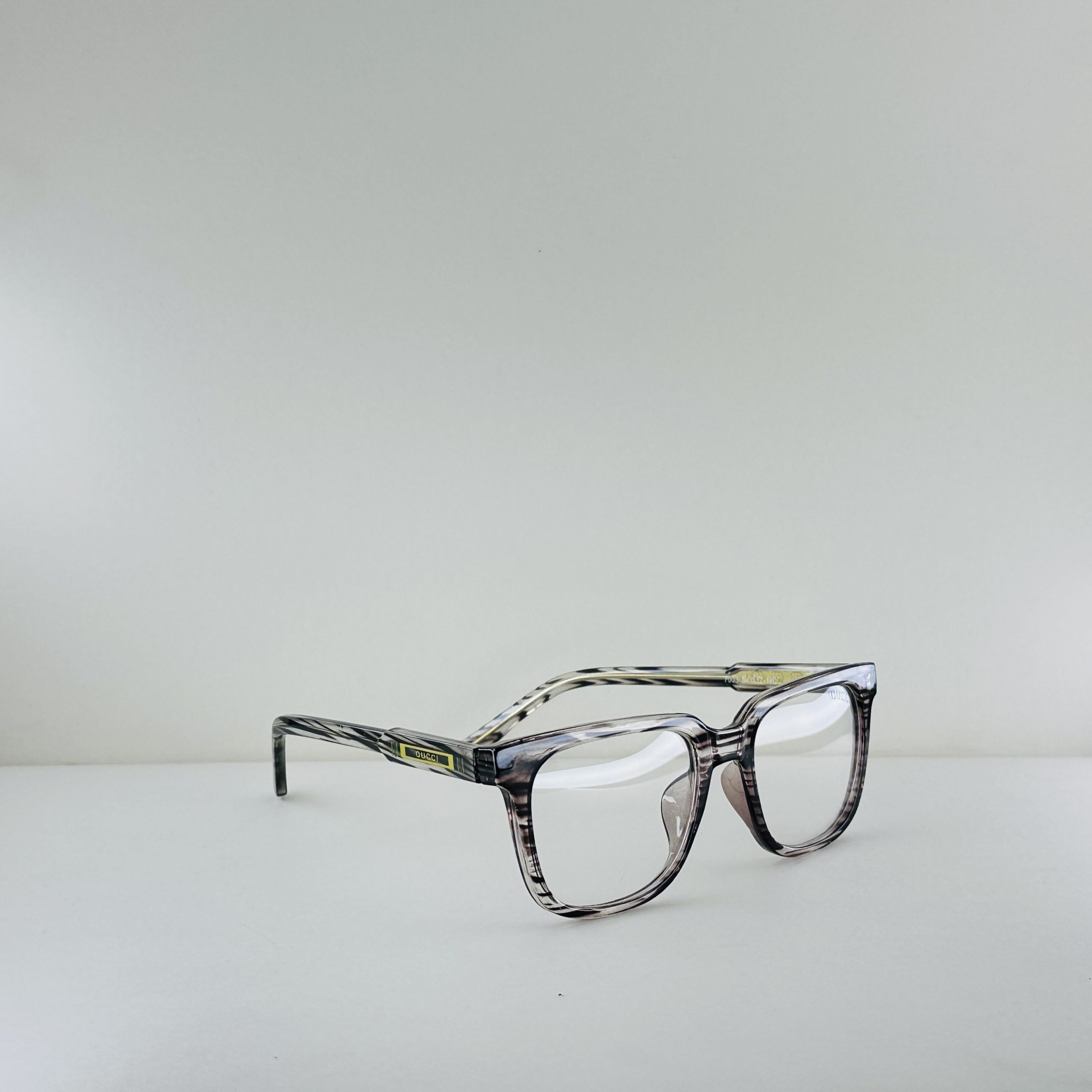 Céline Black Tie Square Optical Frames – Polished Black & Gold - Image 3