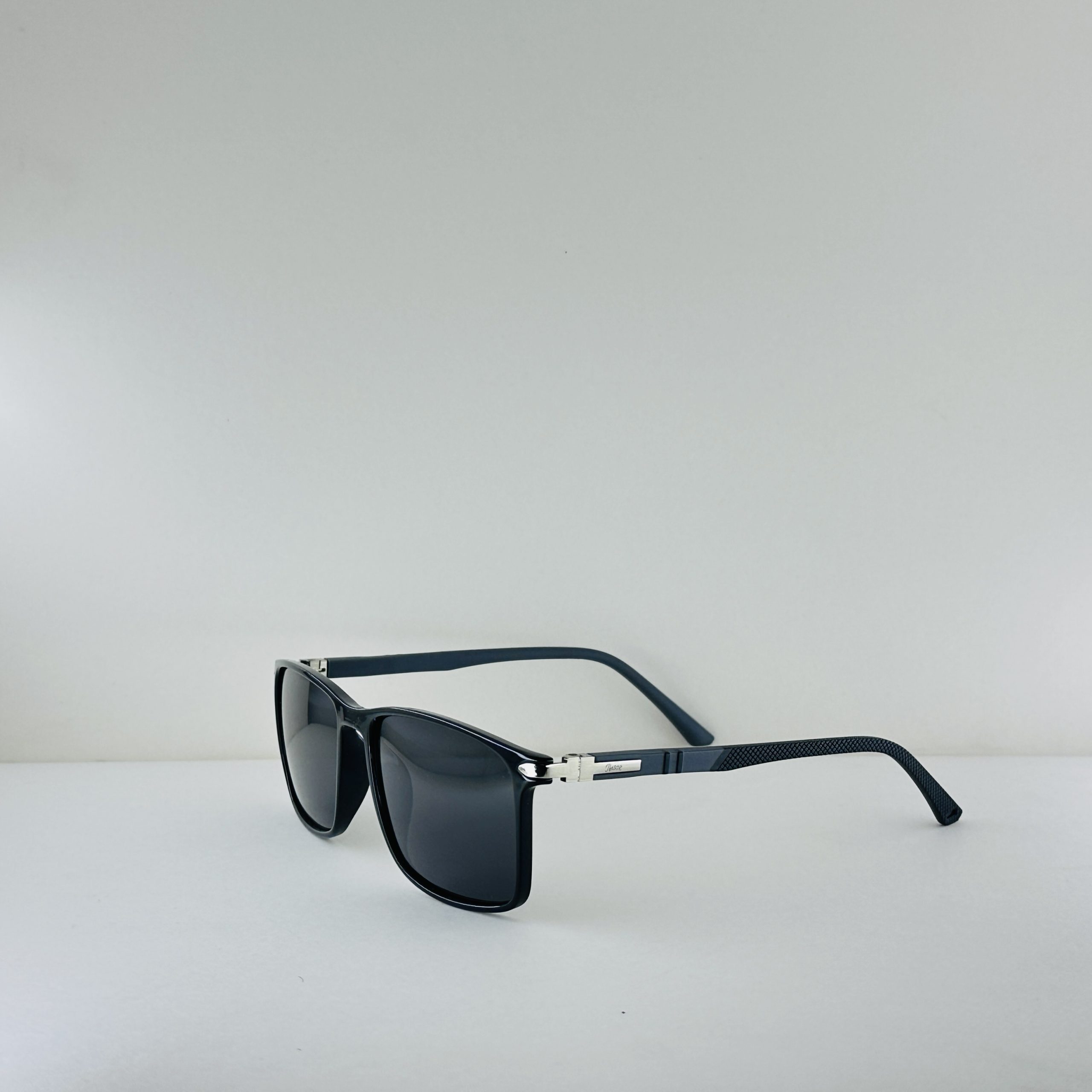 Persol – Classic Rectangular Noir Sunglasses - Image 2