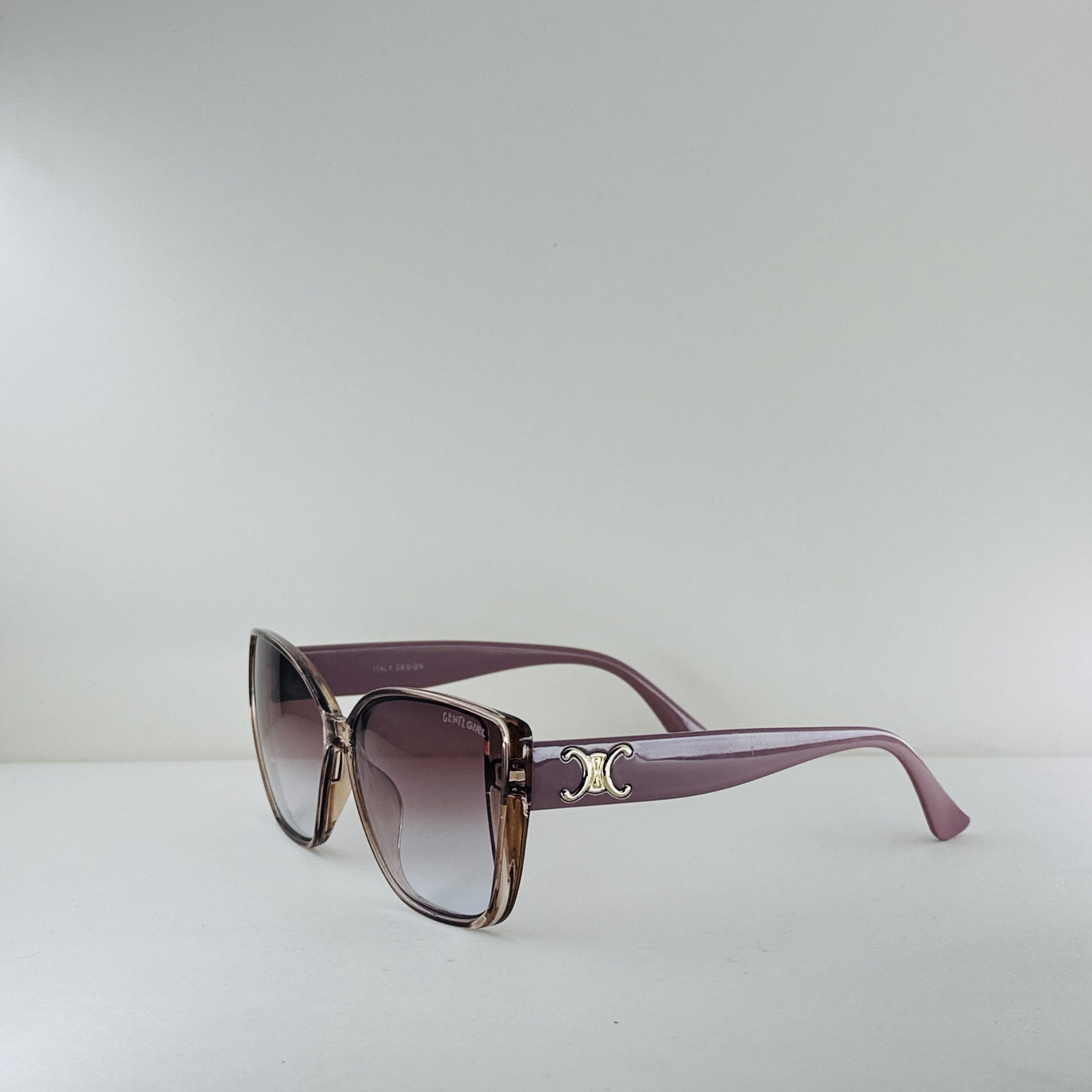 Gentle Girl – Mauve Muse Oversized Butterfly Sunglasses - Image 2